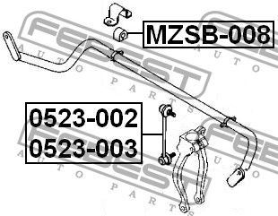 Подвеска mzsb008 Febest