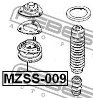 Опора амортизатора заднего MZSS009 Febest