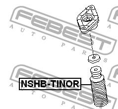 Пыльник амортизатора заднего NSHBTINOR Febest