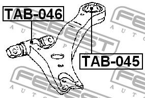 Сайлентблок рычага подвески TAB046 Febest