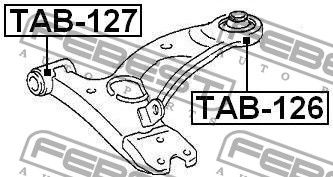 Сайлентблок передний переднего рычага TAB127 Febest