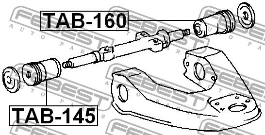 Сайлентблок переднего рычага для Toyota 4 Runner/Hilux Surf 1989-1991 TAB145 Febest