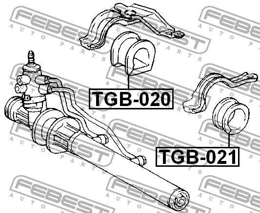 Втулка рулевой рейки tgb021 Febest