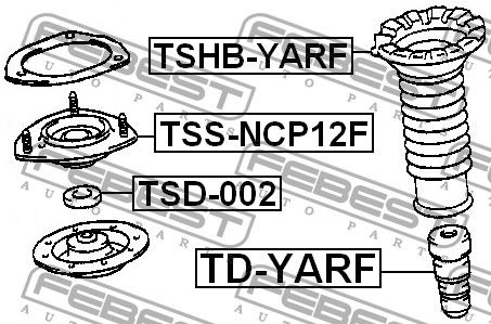 Подвеска tssncp12f Febest