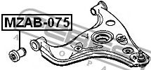 Сайлентблок нижнего рычага задний для Mazda 626 (GC) 1983-1987 mzab075 Febest