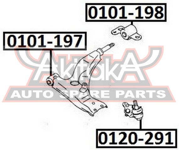 Сайлентблок переднего рычага передний для Toyota Carina II 1987-1992 0101198 Akitaka