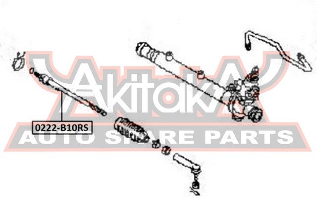 тяга рулевая лев/прав 0222B10RS Akitaka