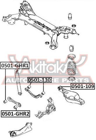 Сайлентблок заднего попер. рычага для Mazda Mazda 6 (GH) 2007-2013 0501109 Akitaka