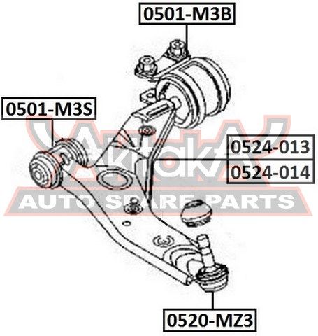 Шаровая опора 0520MZ3 Akitaka