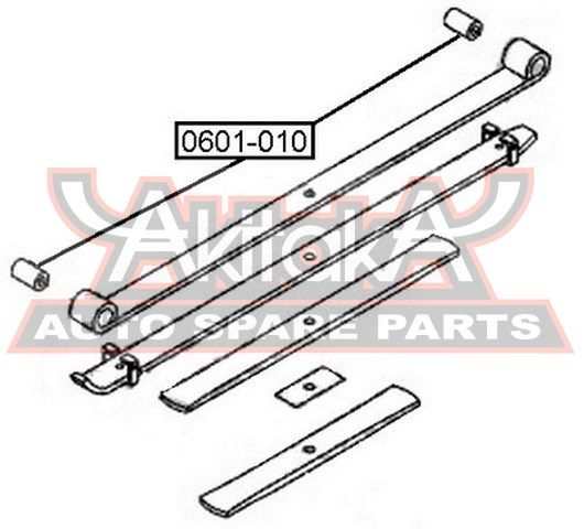 Сайлентблок задней рессоры 0601010 Akitaka