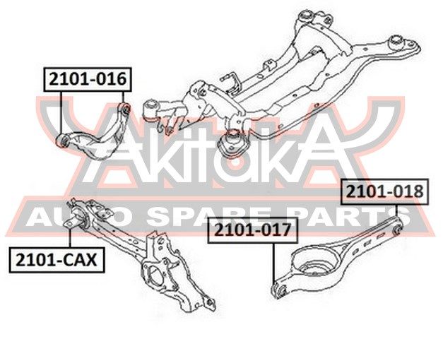 Сайлентблок заднего нижнего рычага для Ford Mondeo IV 2007-2015 2101017 Akitaka