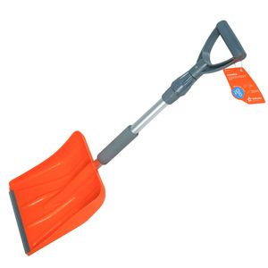 Лопата для очистки снега c телескоп.рукояткой и металл.кантом (86-112*24 см) (AB-S-01)