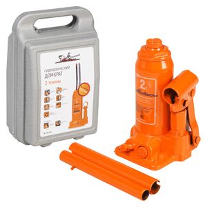 Домкрат бутылочный 2т 160-300мм, кейс (AJ-B-02K)