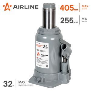 Домкрат бутылочный 32т 255-405мм (AJ-B-32S)