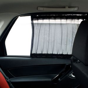 Шторки солнцезащитные раздвижные М (Д*В: 60*42-47см), цвет черный (ASPS-S-09)