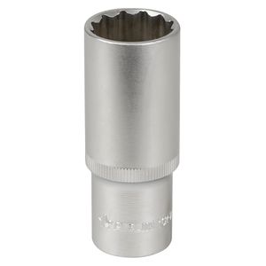 Головка торцевая 1/2" двенадцатигранная 24мм глубокая, пласт. подвес (ATAO037)