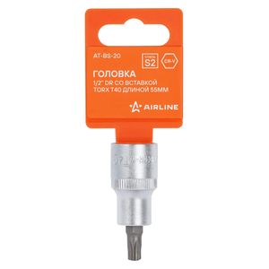 Головка торцевая 1/2" со вставкой TORX T40, L=55мм (AT-BS-20) atbs20 Airline