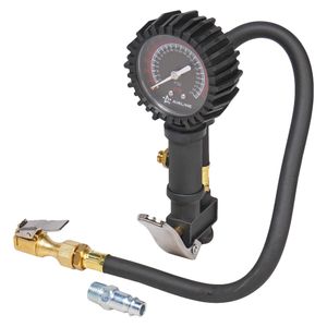 Пистолет для накачки шин 16 АТМ PRO с манометром обрезин. с клапаном сброса (ATBU007)