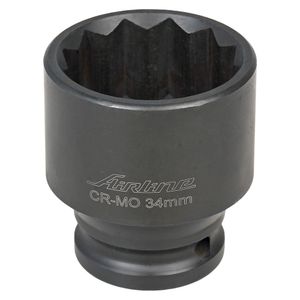 Головка ударная торцевая 1/2"DR двенадцатигранная 34мм, L=50мм (AT-IS12-48)