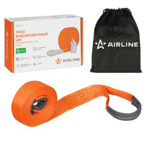 Трос VIP буксировочный усиленный (лента) 7т, 5м, без крюков, мешок (ATR-P-7)