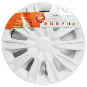 Колпаки колесные 14" "Торнадо", белый, карбон, компл. 2 шт. (AWCC-14-08)
