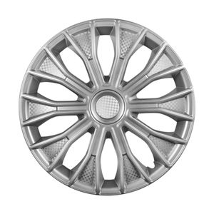 Колпаки колесные 14" "Волтек", серебристый, карбон, компл. 2 шт. (AWCC-14-14)