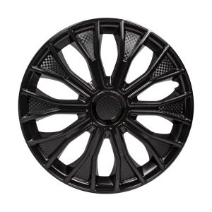 Колпаки колесные 14" "Волтек", черный глянец, карбон, компл. 2 шт. (AWCC-14-17)