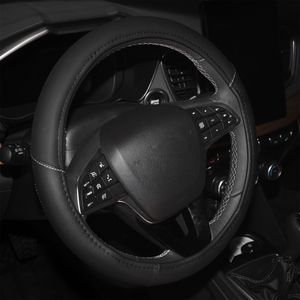 Оплетка на руль, искусственная кожа с перфорацией, черная, 38 см / M (AWC-SL-01M)