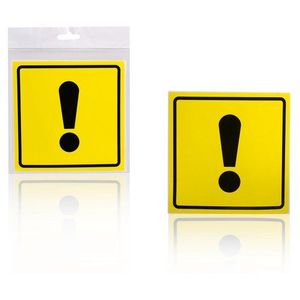 Знак "Начинающий водитель" ГОСТ, наружный, самоклеящийся (150*150 мм), в уп. 1шт. (AZN03)