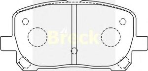 Комплект тормозных колодок, дисковый тормоз 23836 00 701 00 Breck