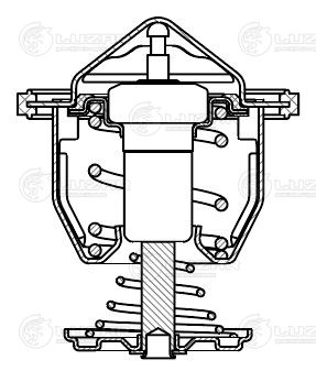 ТермостатChevrolet Tahoe (07-)/Cadillac Escalade (07-) 5.3i/6.2i (86С) (термоэл.) (LT 0540) lt0540 Luzar