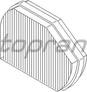 Фильтр, воздух во внутренном пространстве 400 203 Hans Pries