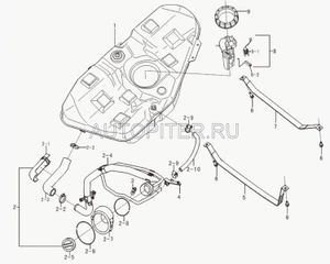 Насос топливный в сборе B1123100 b1123100 Lifan