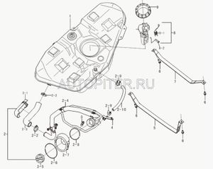 Насос топливный в сборе B1123100 b1123100 Lifan