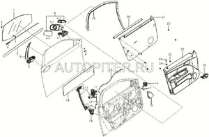 Замок передней правой двери LF BREEZ l6105220 Lifan