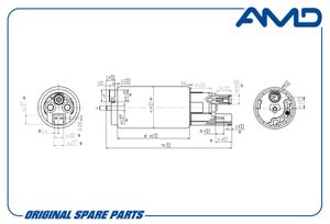 Электробензонасос1602781 FORD (Focus II) (2004-2011) (C-Max DE) (2007-2010) (Focus C-Max) (2003-2007 amdfp177 AMD