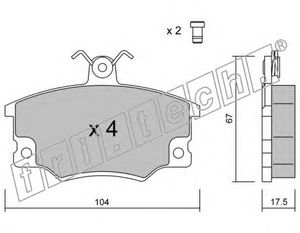 Комплект тормозных колодок
