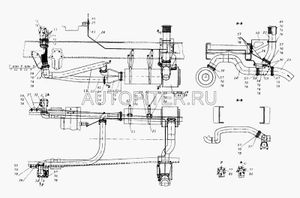 Патрубок приемный передний к турбокомпрессору (ТКР Shwitzer) на 6 шпилек Евро (М81,251625) 54115120301120 Камаз