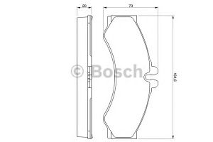 Комплект тормозных колодок, дисковый тормоз 0 986 424 832 Bosch