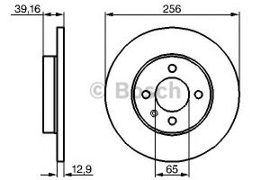 Диск тормозной передний не вентилируемый для TAGAZ Vortex Corda 2010-2012 0 986 478 329 Bosch