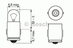 Лампа накаливания 1 987 302 519 Bosch