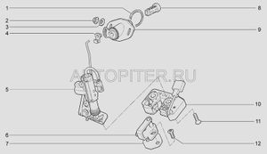 ЗАМОК ДВЕРИ ЗАДКА В СБ 11190630501010 Автоваз