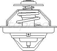 Термостат.  A-4:A-6:Passat:(99->)    /92 C/ 108138755 Hans Pries