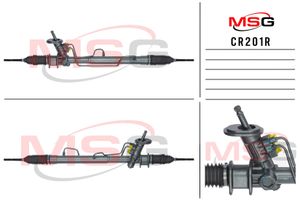 Рулевая рейка с ГУР восстановленная ChevroletKalos2003-,DaewooKalos2003-,Chevrol CR201R Msg
