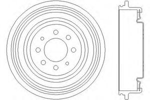 Барабан тормозной для Renault Kangoo 1997-2003 94013700 Textar