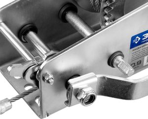 ЗУБР  0.9 т, 8 м, ручная барабанная тяговая тросовая лебедка, Профессионал (43113-0.9)