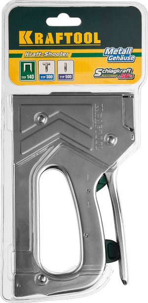 KRAFTOOL  EXTREM 140, тип 140 (G/11/57) 20GA (6 - 16 мм)/300/500, стальной рессорный степлер (3185)