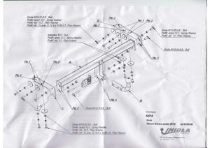 Фаркоп Nissan Almera седан 2000-2006 условно-съемное крепление шара N019 Imiola