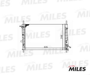 Радиатор, охлаждение двигателя ACRM045 Miles