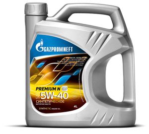 МОТОРНОЕ МАСЛО GAZPROMNEFT PREMIUM N 5W-40 4Л 2389900144